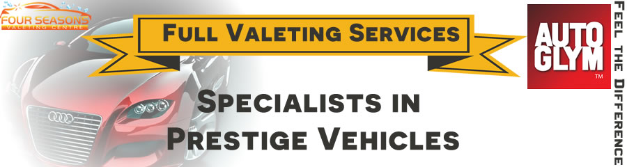 Four Seasons Car Valeting – Website header Design by Envision